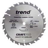 Trend CSB/16524TA CraftPro Saw Blade 165mm x 10mm x 24T