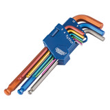 Draper 22203 Metric Coloured Ball End Hex Key Set