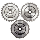 Abracs TCT1653 TCT Circular Saw Blades 165mm x 20mm (Pack Of 3)