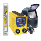 GYS GYSARC 160A Inverter Pack + Welding Rods and Flip Up Welding Helmet