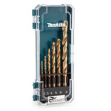 Makita D-72833 HSS-TiN Drill Bit Set for Metal (6 Piece)