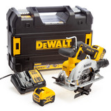 Dewalt DCS512P2 12V XR Circular Saw 140mm (2 x 5.0Ah Batteries) in TSTAK Box