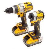 Dewalt DCK2052H2T 18V XR Kit - DCD999 & DCF850 view of combi and driver