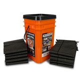 Quick Dam QDGGCO Grab & Go Bucket Combo - 5x 5ft Flood Barriers, 10x Flood Bags (15 Piece)