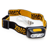 XTrade X1400003 Rechargeable LED Head Torch with USB Charger Cable