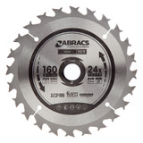 Abracs TCTC16024 TCT Cordless Circular Saw Blade for Wood 160 x 20mm x 24T