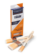 For The Trade 3100103-900 Fine Tip Flat Paint Brushes (3 Pack)