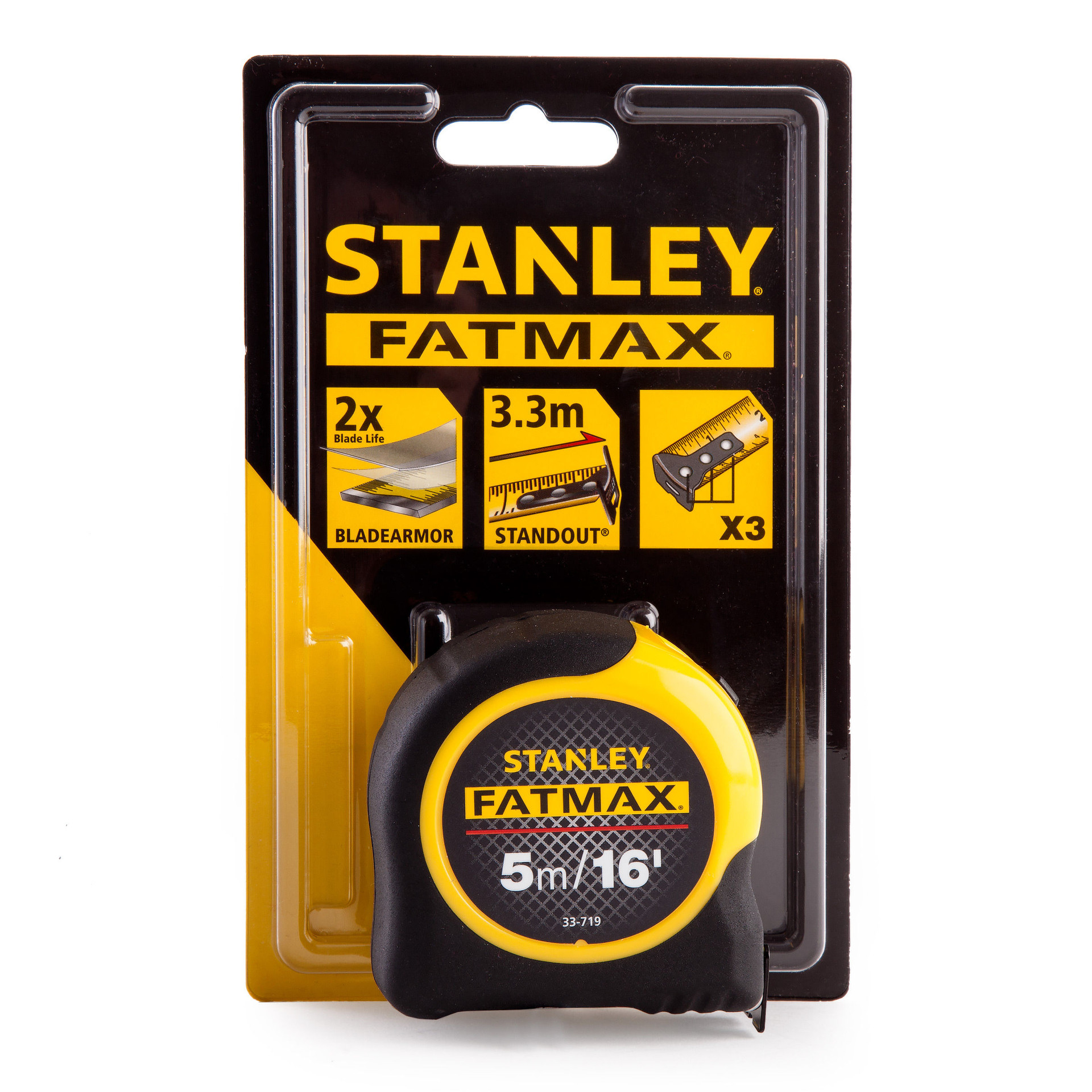Stanley 033719 FatMax Metric/Imperial Tape Toolstop