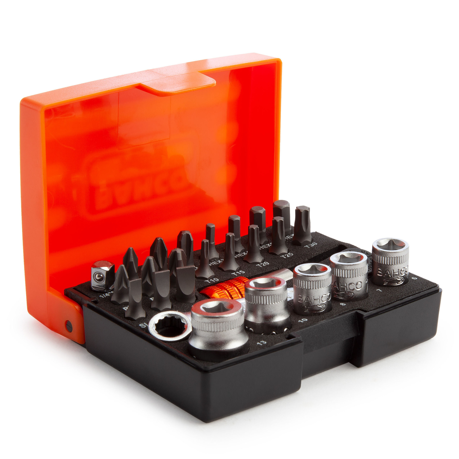 Bahco 2058/S26 Ratchet Socket Bit Set 26 Piece Toolstop