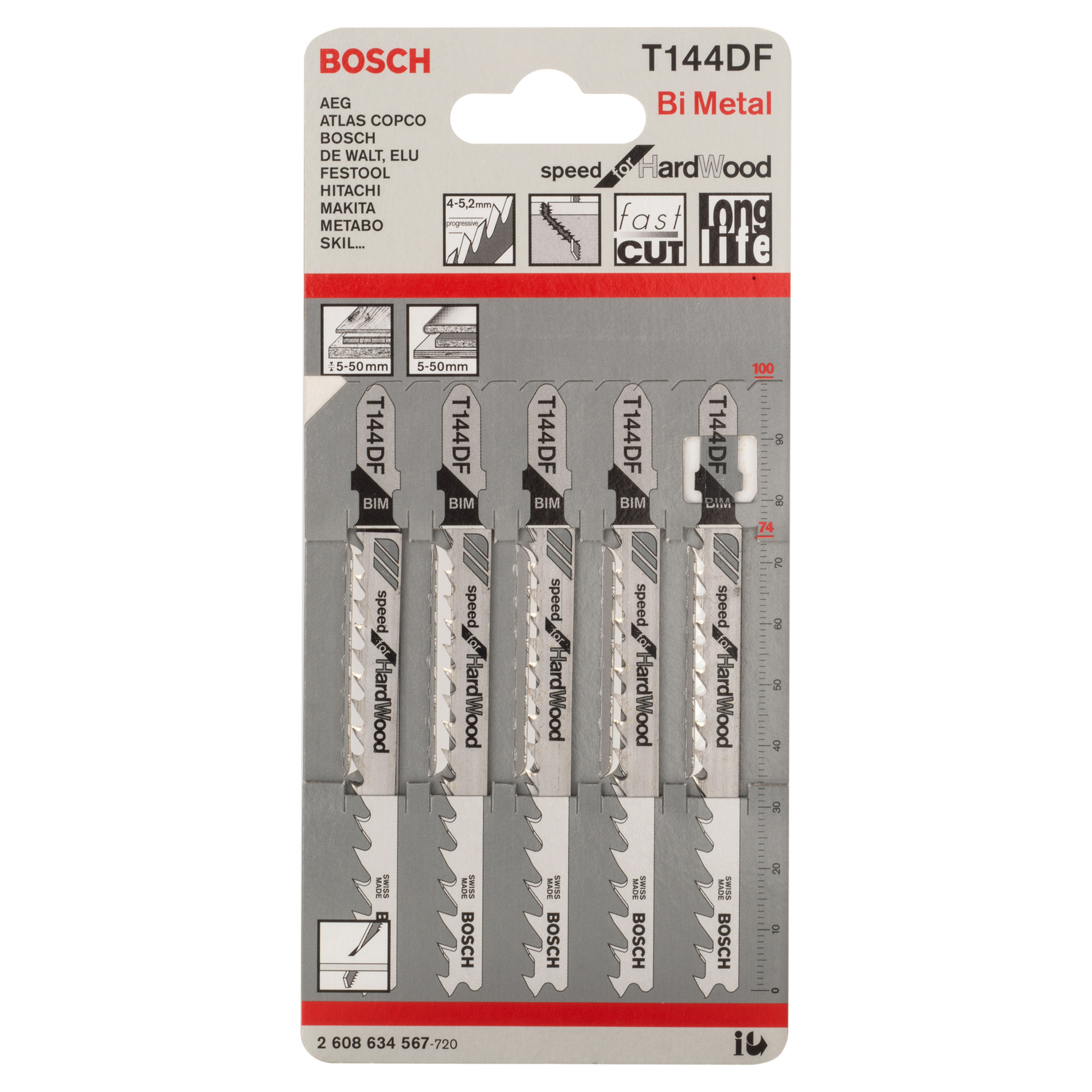 Bosch T144DF Jigsaw Blades for Hardwood Toolstop
