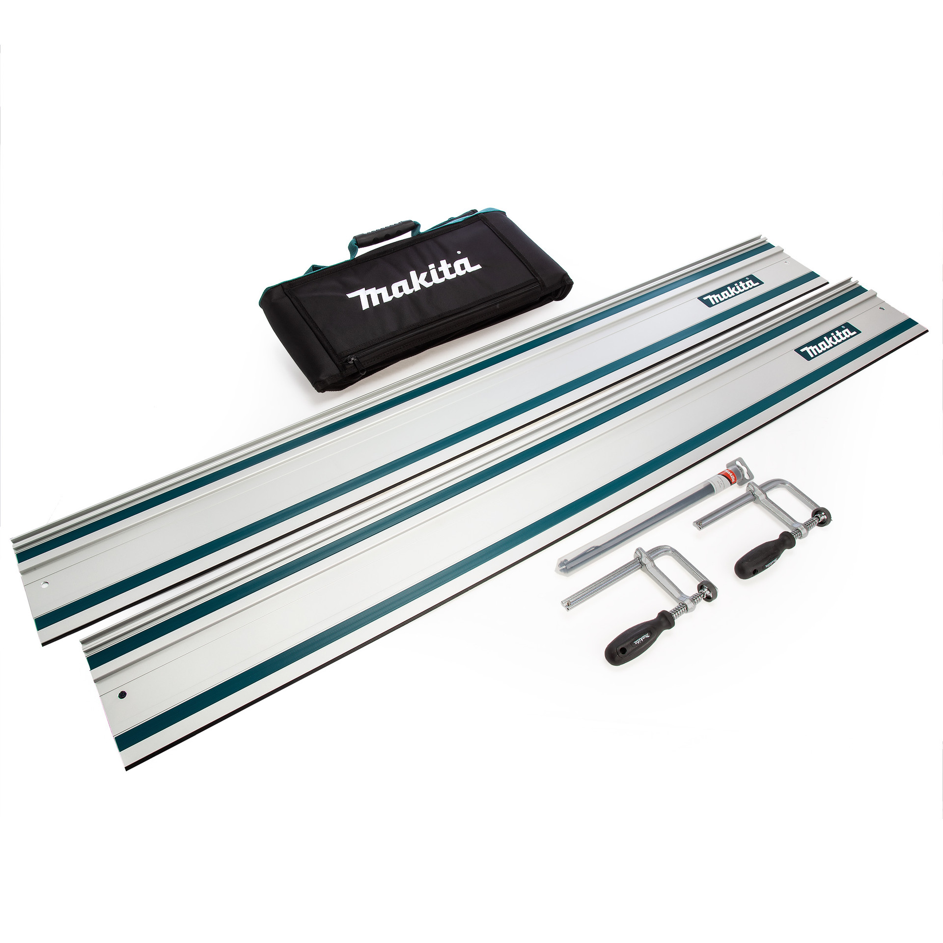 Makita Guide Rails with 2 Clamps,Connector,Bag Toolstop