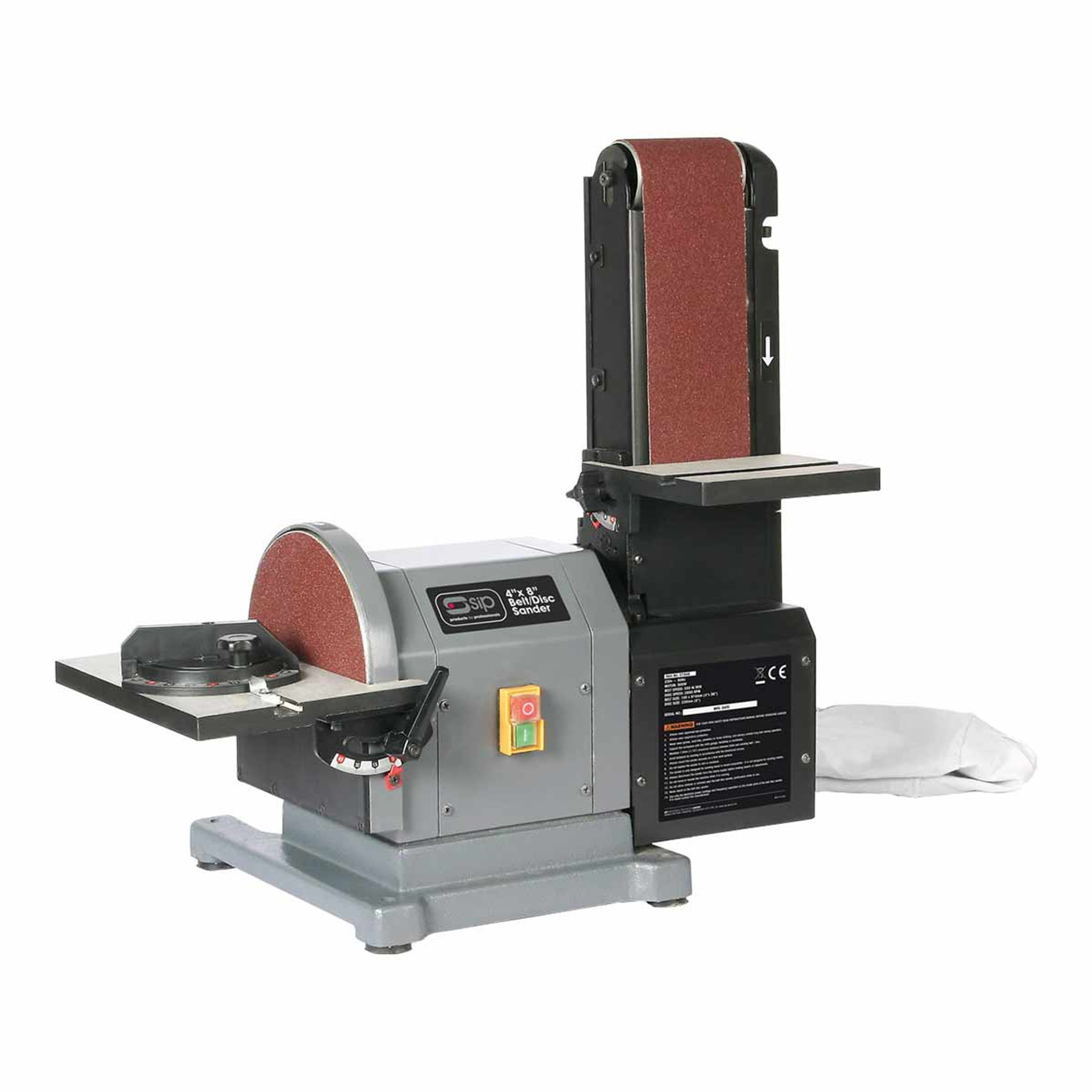 SIP 01946 4" x 8" Belt Disc Sander 240V Toolstop