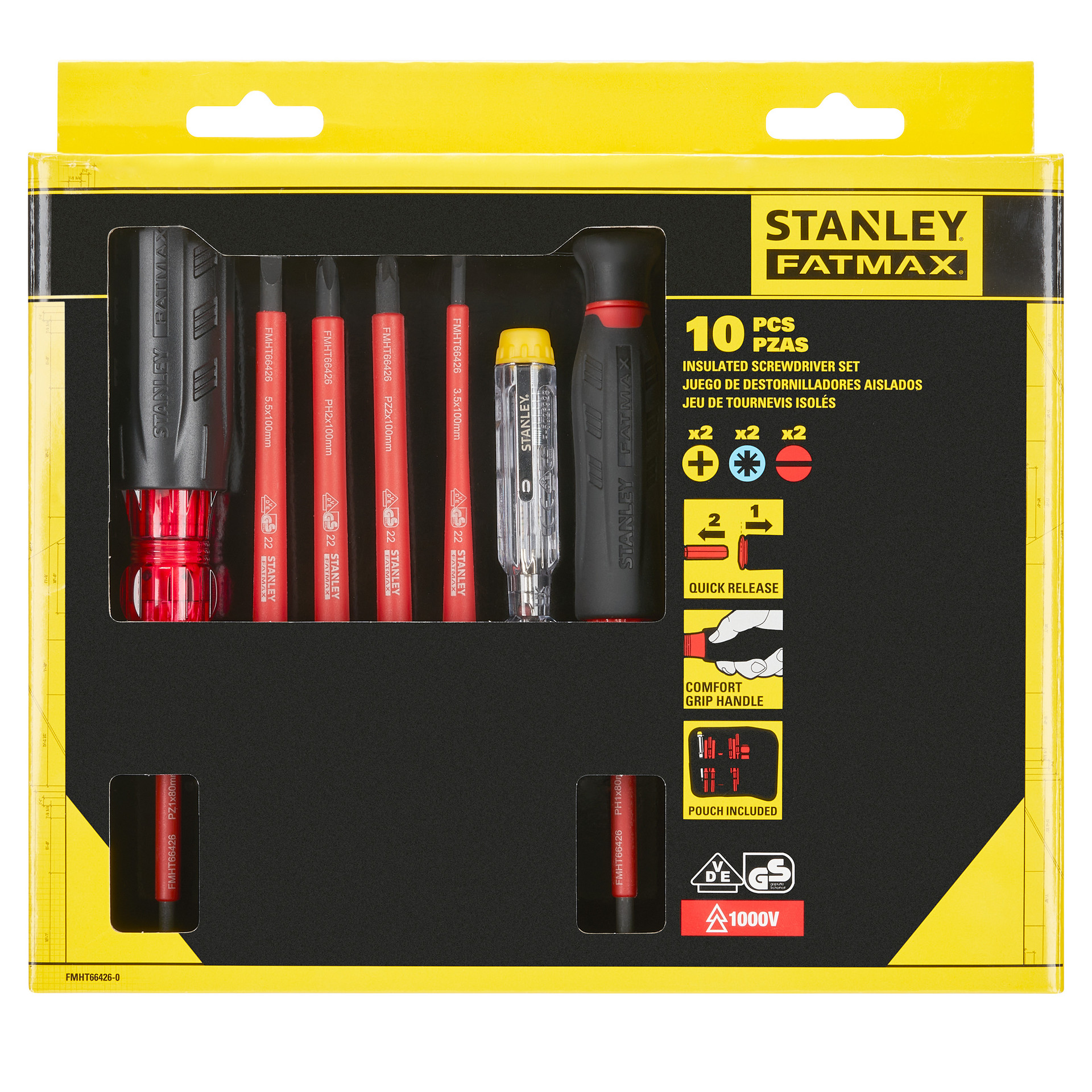 Stanley FMHT664260 VDE MultiBit Screwdriver Toolstop