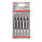 Bosch T101BR Jigsaw Blades HCS Clean for Wood (5 Pack) - 3
