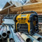 Dewalt DCR020 XR Compact Digital DAB Radio on the Jobsite