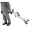 Makita DEBWST06 Mitre Saw Stand stand being moved by worker