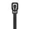RETYZ S12BK-TA EveryTie Releasable Tie in Black 12in (Pack of 100) 2