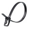 RETYZ S12BK-TA EveryTie Releasable Tie in Black 12in (Pack of 100)