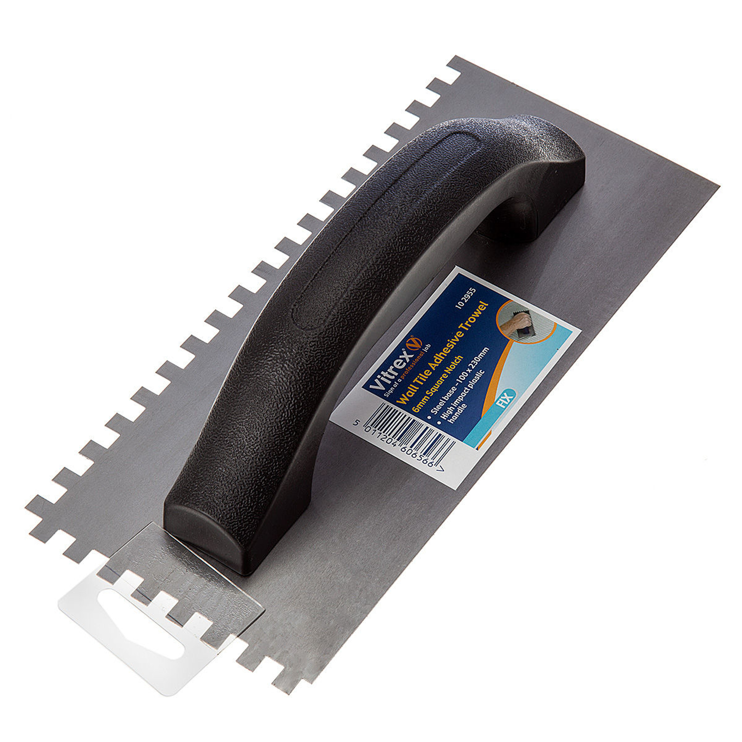 Vitrex 102955 Wall Tile Adhesive Trowel 6mm Square Notch
