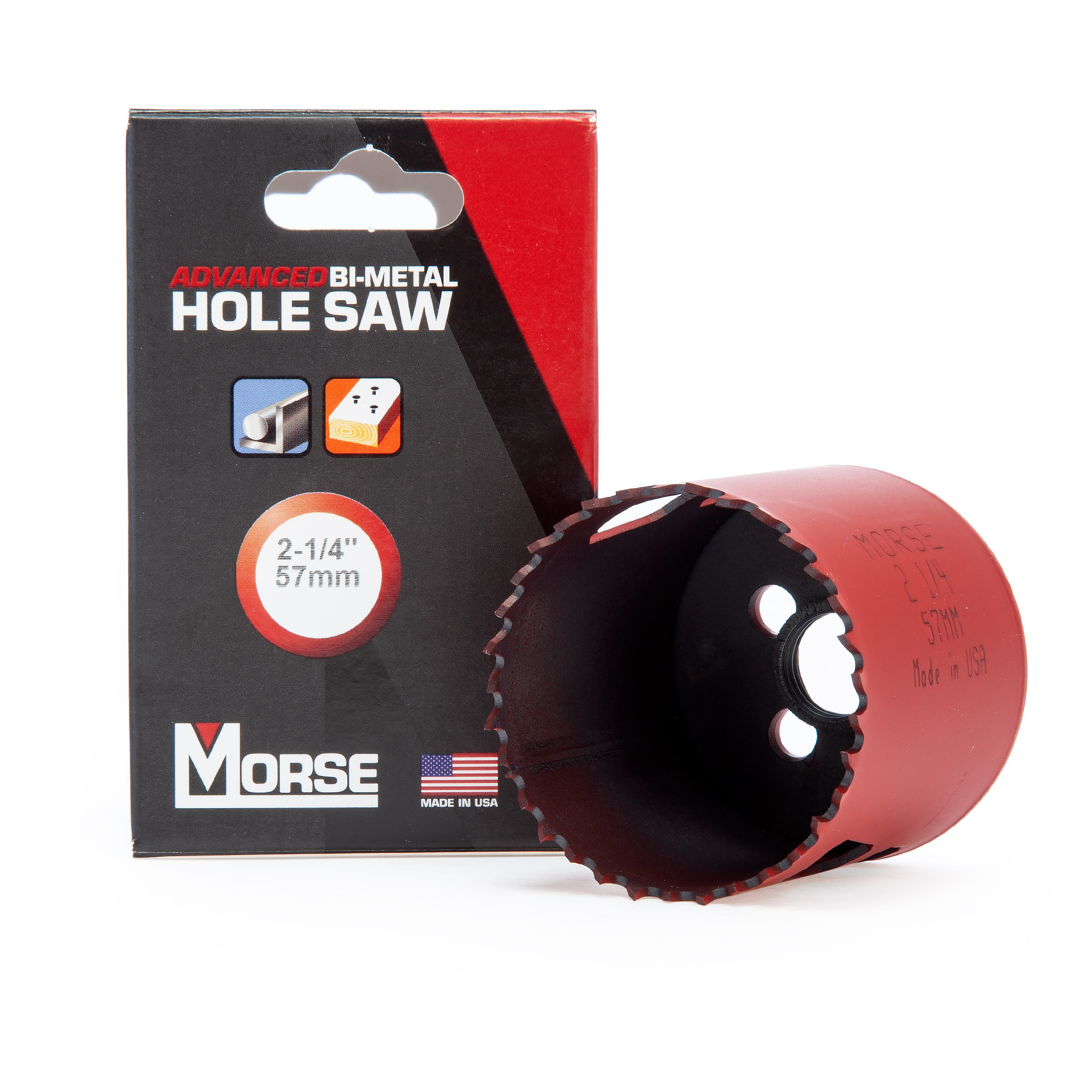 Morse BiMetal Hole Saw 2. 1/4in 57mm Diameter Toolstop