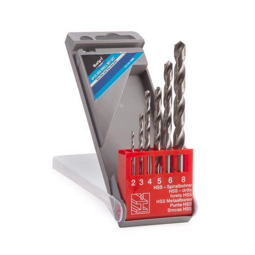 BlueSpot 20304 HSS Half Ground Drill Bit Set (6 Piece) - 2 BlueSpot 20304 HSS Half Ground Drill Bit Set (6 Piece) - 2
