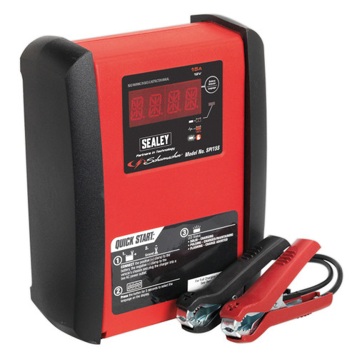 Buy Sealey SPI15S Intelligent Speed Charge Battery Charger 15amp 12v at Toolstop