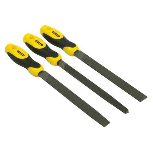 Stanley 0-22-464 File Set 8in - Flat, Half Round, 3 Square (3 Piece) - 2