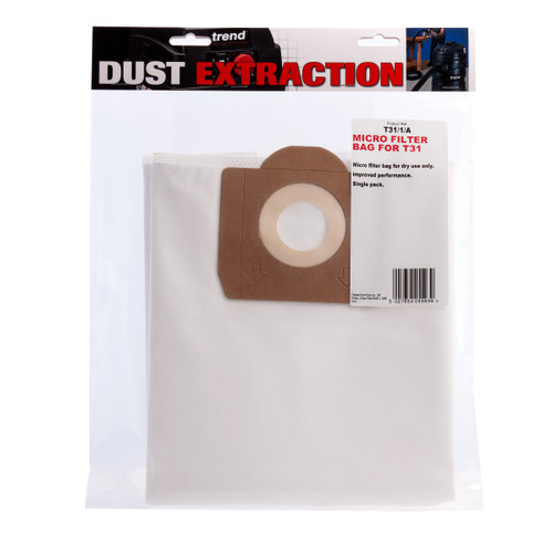 Buy Trend T31/1/A Micro Filter Bag for T31 Dust Extractor at Toolstop Buy Trend T31/1/A Micro Filter Bag for T31 Dust Extractor at Toolstop