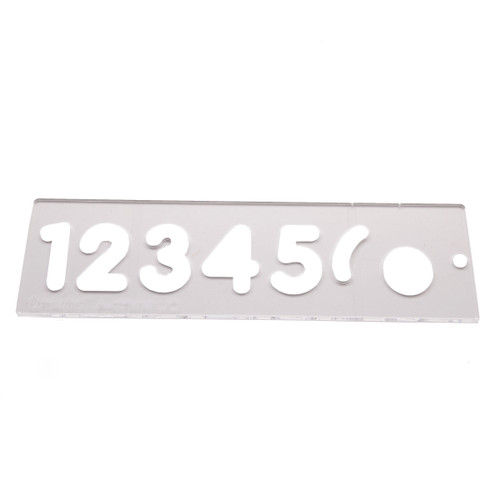 Trend TEMP/NUC/57 Number Template Set 57MM Uppercase - 2