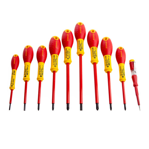 Stanley 5-62-573 FatMax Insulated VDE Parallel/Flared/Pozi Screwdriver Set (10 Piece)  - 4