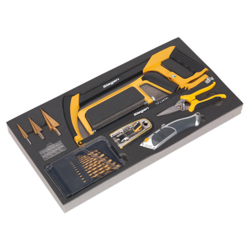 Buy Siegen S01133 Tool Tray With Cutting & Drilling Set 28pc at Toolstop