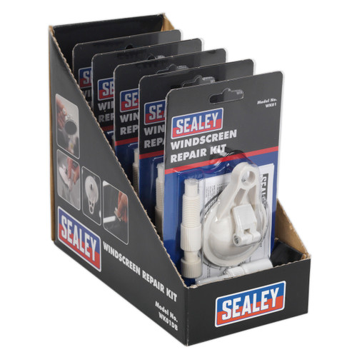 Buy Sealey WK01DB Windscreen Repair Kit Display Box Of 5 at Toolstop