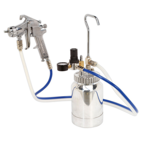 Buy Sealey SSG1P Pressure Pot System With Spray Gun & Hoses 1.8mm Set-up at Toolstop