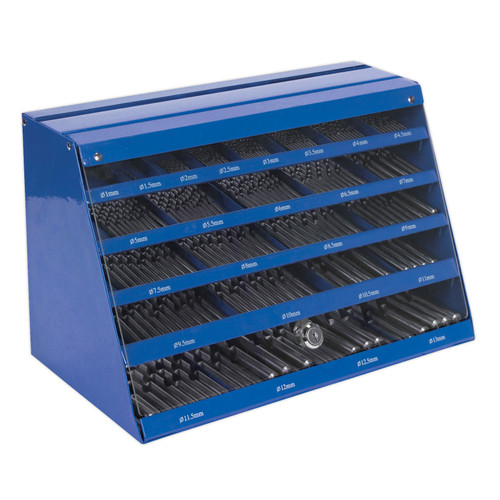 Buy Sealey DBFGSET Drill Bit Counter Top Dispenser 250pc HSS Fully Ground at Toolstop Buy Sealey DBFGSET Drill Bit Counter Top Dispenser 250pc HSS Fully Ground at Toolstop