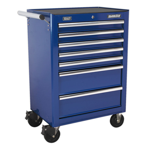 Buy Sealey AP26479TC Rollcab 7 Drawer With Ball Bearing Runners - Blue at Toolstop