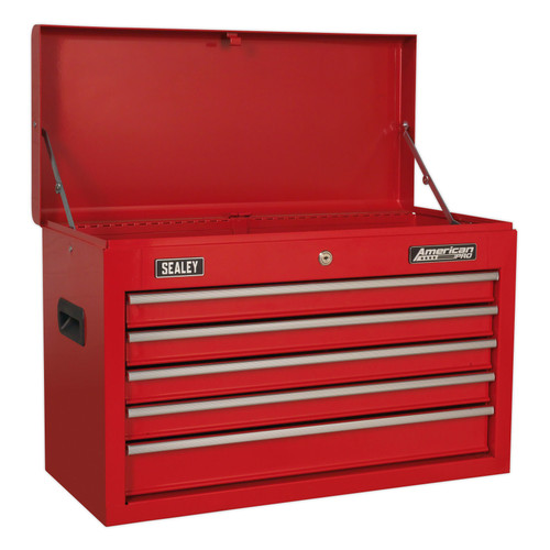 Buy Sealey AP225 Topchest 5 Drawer With Ball Bearing Slides - Red at Toolstop Buy Sealey AP225 Topchest 5 Drawer With Ball Bearing Slides - Red at Toolstop