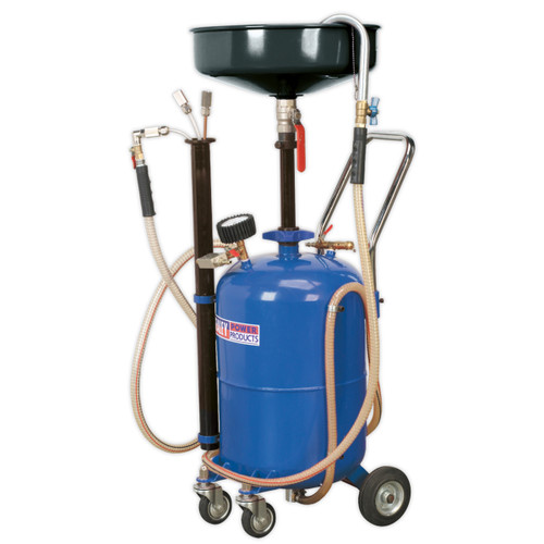 Buy Sealey AK456DX Mobile Oil Drainer With Probes 35ltr Air Discharge at Toolstop