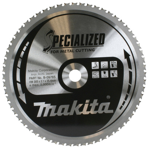 Buy Makita B-09765 TCT Metal Circular Saw Blade 305mm x 25.4mm x 60T at Toolstop