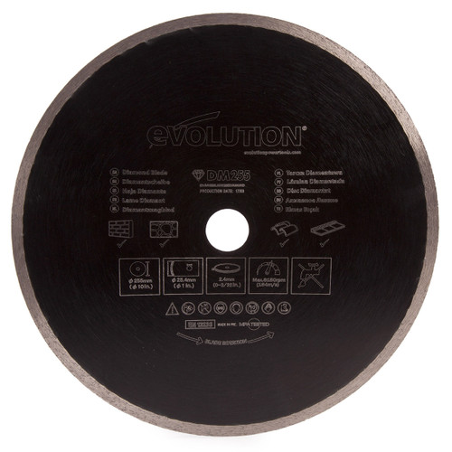 Buy Evolution DB255 Diamond Cutting Blade 255mm at Toolstop