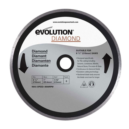 Buy Evolution DB210 Rage 3S Diamond Cutting Blade 210mm at Toolstop