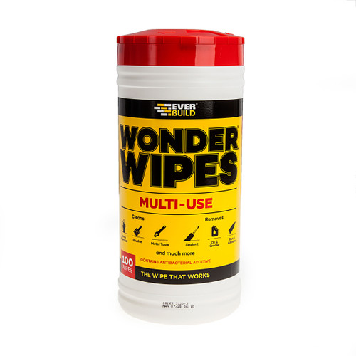 Everbuild WIPE80 Wonder Wipes Trade Tub 100 Wipes Everbuild WIPE80 Wonder Wipes Trade Tub 100 Wipes