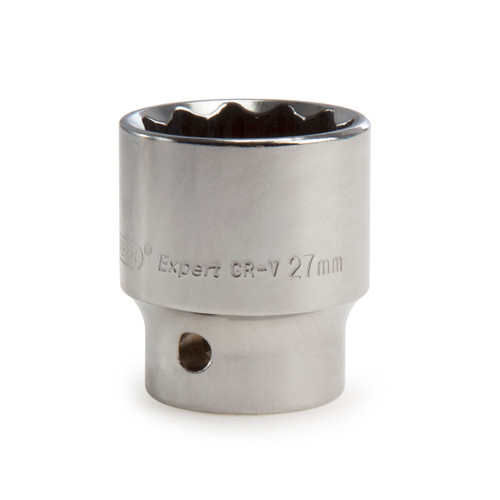 Buy Draper 11888 (H-MMB) Expert 27mm 1/2in Square Drive Hi-Torq 12 Point Socket at Toolstop Buy Draper 11888 (H-MMB) Expert 27mm 1/2in Square Drive Hi-Torq 12 Point Socket at Toolstop