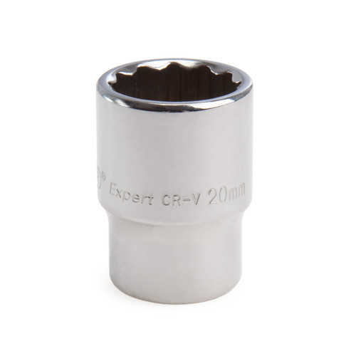 Buy Draper 11882 (H-MMB) Expert 20mm 1/2in Square Drive Hi-Torq 12 Point Socket at Toolstop