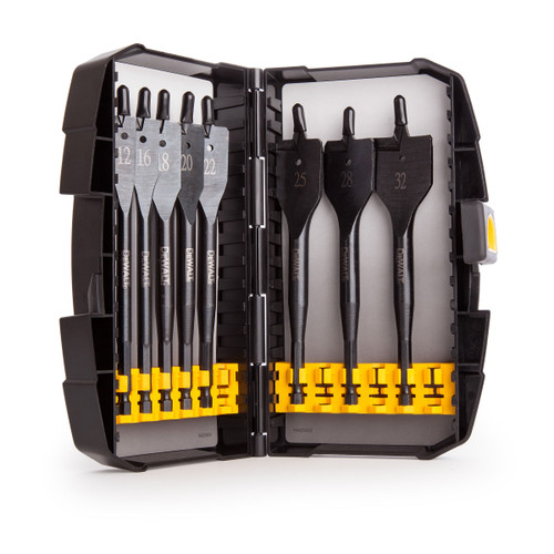 Dewalt DT7943B Extreme Flat Bit Set for Wood 12 - 32mm (8 Piece ) - 3 Dewalt DT7943B Extreme Flat Bit Set for Wood 12 - 32mm (8 Piece ) - 3