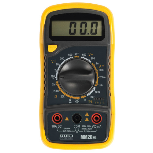 Buy Sealey MM20 Digital Multimeter 8 Function With Thermocouple at Toolstop