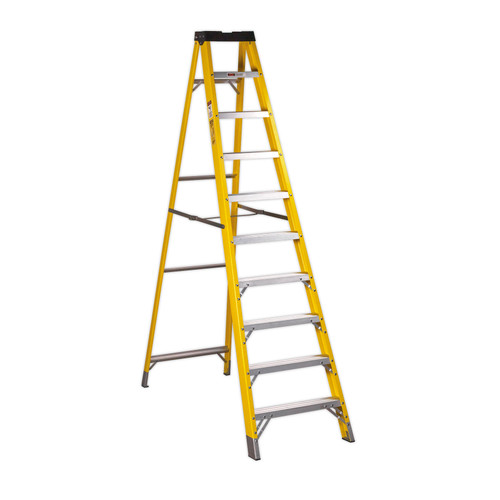 Buy Sealey FSL10 Fibreglass Step Ladder 9-Tread EN 131 at Toolstop Buy Sealey FSL10 Fibreglass Step Ladder 9-Tread EN 131 at Toolstop