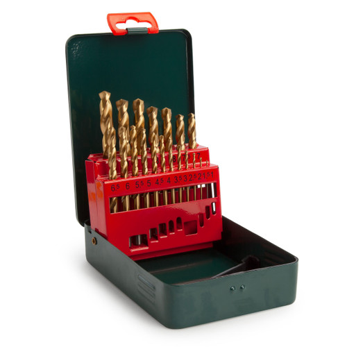 Metabo 6.27156 HSS-TiN Drill Bit Set for Metal 1 - 10mm (19 Piece) - 1