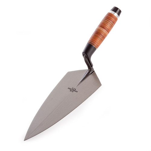 Marshalltown M1910L 19L 10in Philadelphia Pattern Brick Trowel Leather Handle - 1 Marshalltown M1910L 19L 10in Philadelphia Pattern Brick Trowel Leather Handle - 1