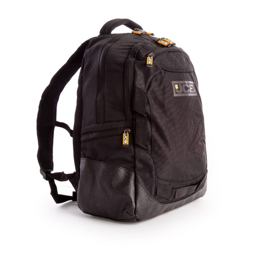 JCB 001 Nylon Weave Multi-Pocket Backpack in Black 24 Litre - 4