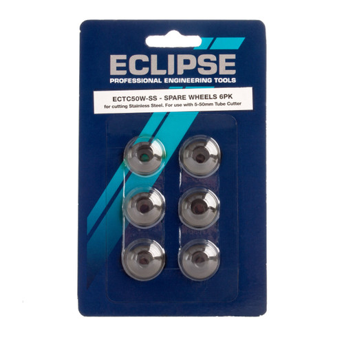 Buy Eclipse ECTC50W-SS Spare Wheel for Stainless Steel Tube Cutter 5-50mm (Pack Of 6) at Toolstop Buy Eclipse ECTC50W-SS Spare Wheel for Stainless Steel Tube Cutter 5-50mm (Pack Of 6) at Toolstop